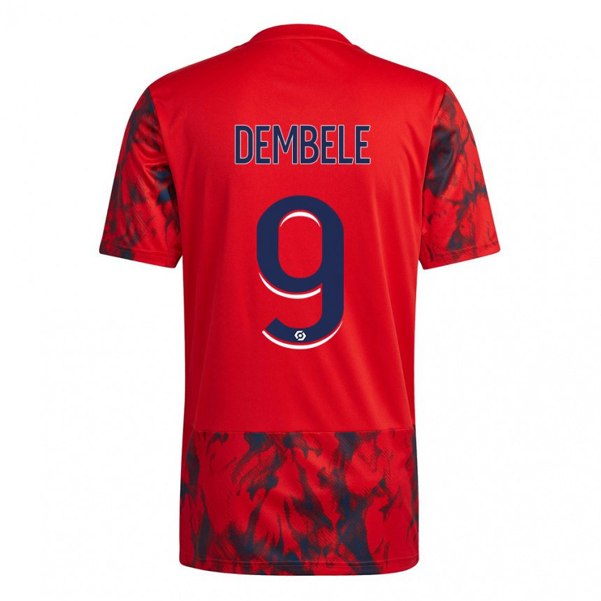 Niño Camiseta Moussa Dembele #9 Espacio Rojo 2ª Equipación 2022/23 La Camisa