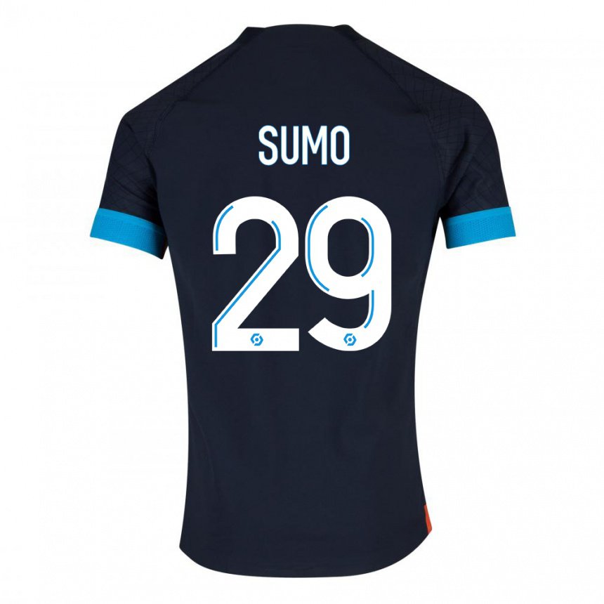 Niño Camiseta Eva Sumo #29 Olímpico Negro 2ª Equipación 2022/23 La Camisa