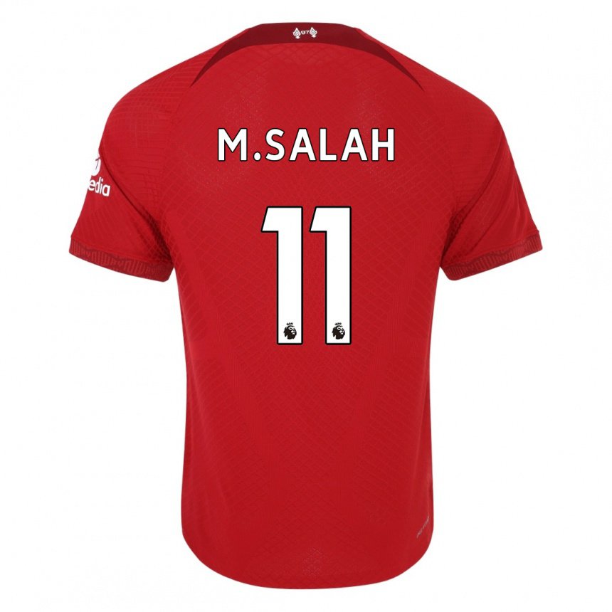 Hombre Camiseta Mohamed Salah #11 Rojo Oscuro 1ª Equipación 2022/23 La Camisa