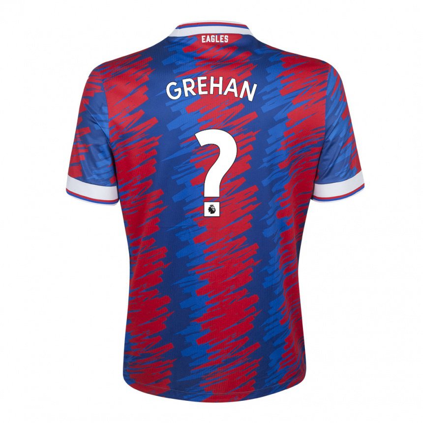 Hombre Camiseta Sean Grehan #0 Rojo Azul 1ª Equipación 2022/23 La Camisa