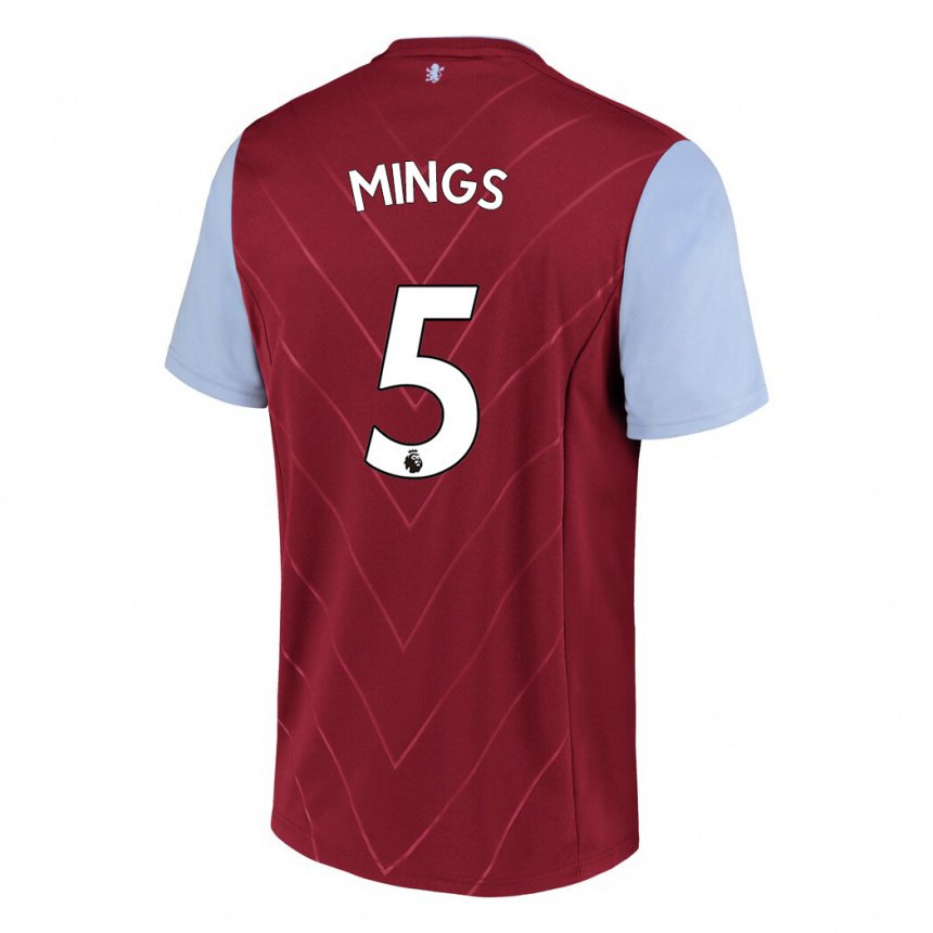 Hombre Camiseta Tyrone Mings #5 Vino 1ª Equipación 2022/23 La Camisa