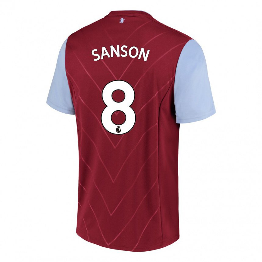 Hombre Camiseta Morgan Sanson #8 Vino 1ª Equipación 2022/23 La Camisa