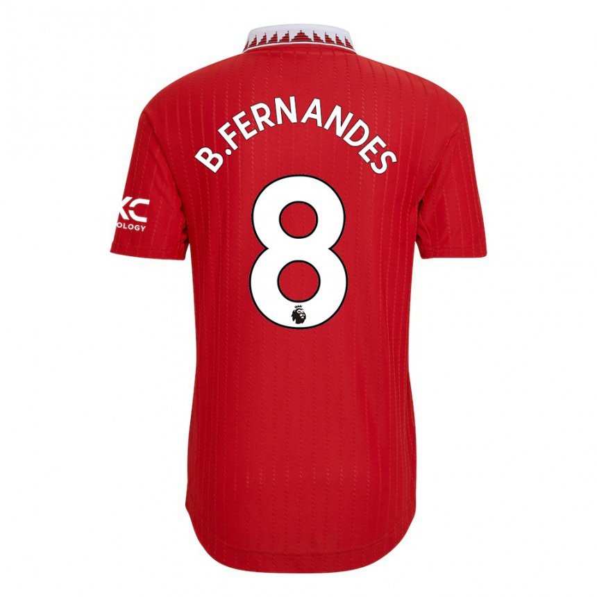 Hombre Camiseta Bruno Fernandes #8 Rojo 1ª Equipación 2022/23 La Camisa