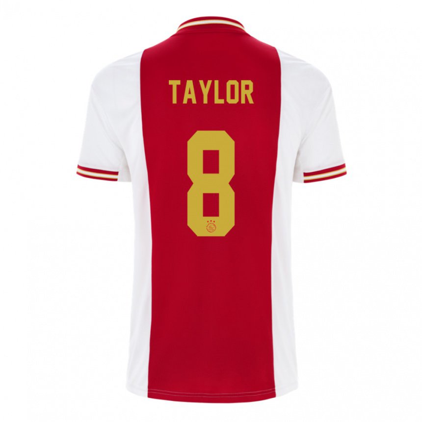 Hombre Camiseta Kenneth Taylor #8 Rojo Oscuro Blanco 1ª Equipación 2022/23 La Camisa