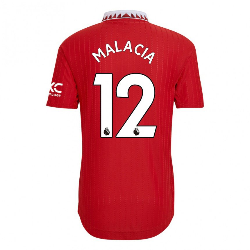 Hombre Camiseta Tyrell Malacia #12 Rojo 1ª Equipación 2022/23 La Camisa