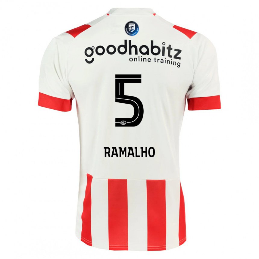 Hombre Camiseta Andre Ramalho #5 Rosa Oscuro 1ª Equipación 2022/23 La Camisa