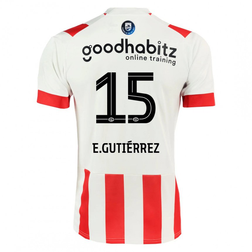 Hombre Camiseta Erick Gutierrez #15 Rosa Oscuro 1ª Equipación 2022/23 La Camisa