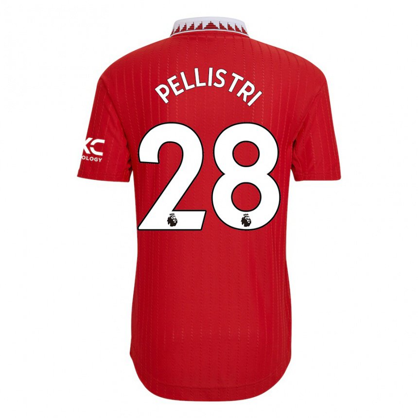 Hombre Camiseta Facundo Pellistri #28 Rojo 1ª Equipación 2022/23 La Camisa