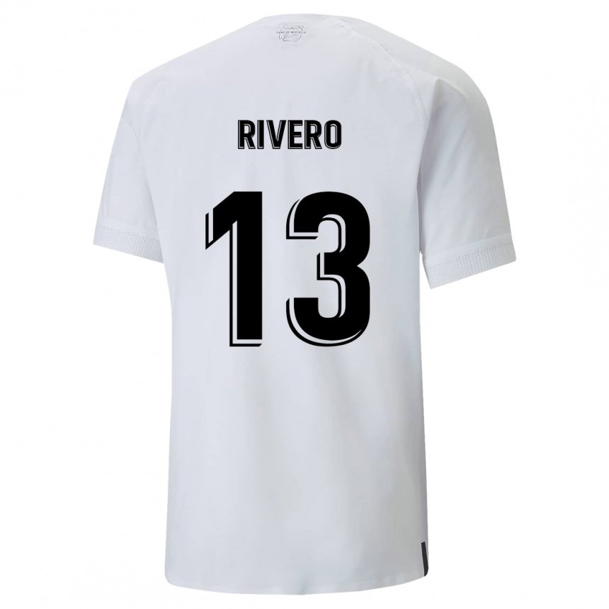 Hombre Camiseta Cristian Rivero #13 Blanco Cremoso 1ª Equipación 2022/23 La Camisa