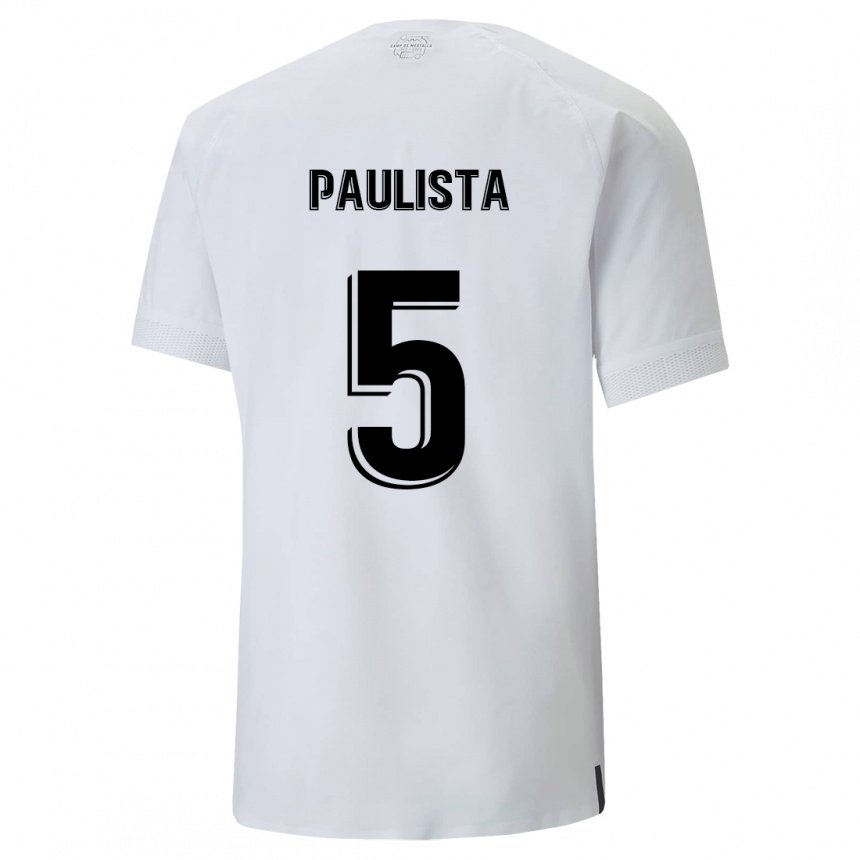 Hombre Camiseta Gabriel Paulista #5 Blanco Cremoso 1ª Equipación 2022/23 La Camisa