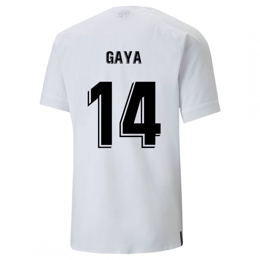 Hombre Camiseta José Gayà #14 Blanco Cremoso 1ª Equipación 2022/23 La Camisa