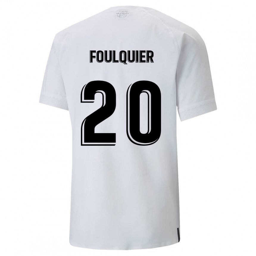 Hombre Camiseta Dimitri Foulquier #20 Blanco Cremoso 1ª Equipación 2022/23 La Camisa
