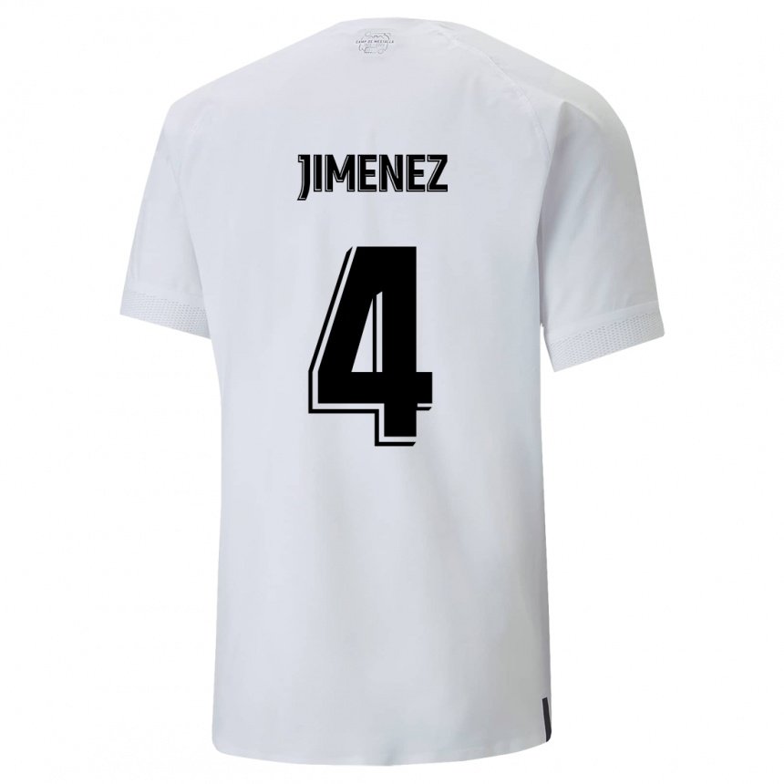 Hombre Camiseta Maria Jimenez #4 Blanco Cremoso 1ª Equipación 2022/23 La Camisa