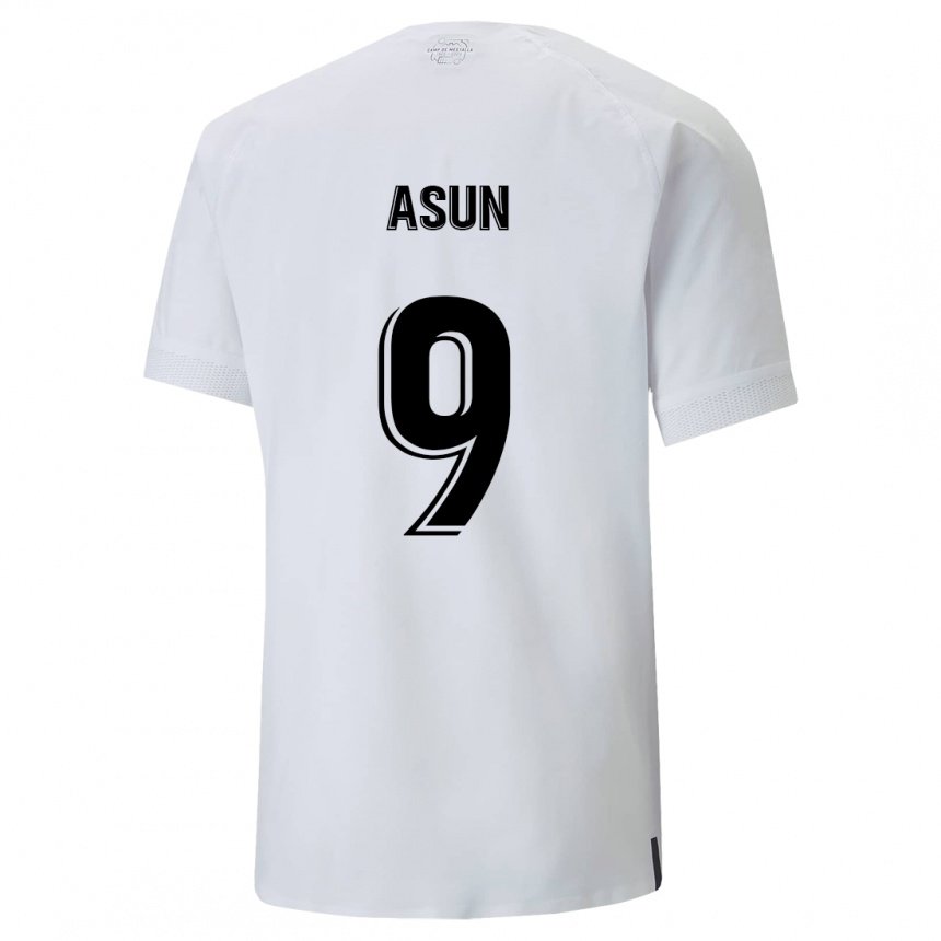 Hombre Camiseta Asun #9 Blanco Cremoso 1ª Equipación 2022/23 La Camisa