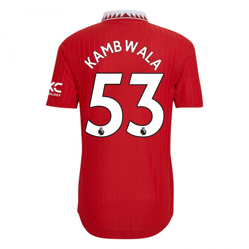 Hombre Camiseta Willy Kambwala #53 Rojo 1ª Equipación 2022/23 La Camisa