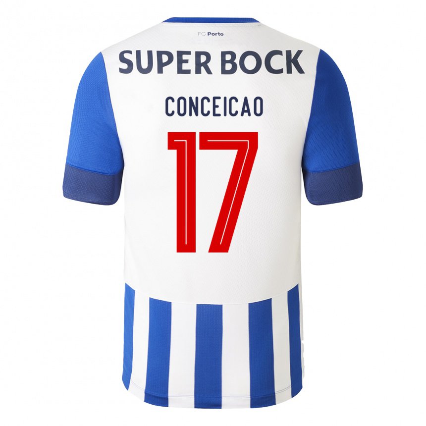 Hombre Camiseta Rodrigo Conceicao #17 Azul Real 1ª Equipación 2022/23 La Camisa