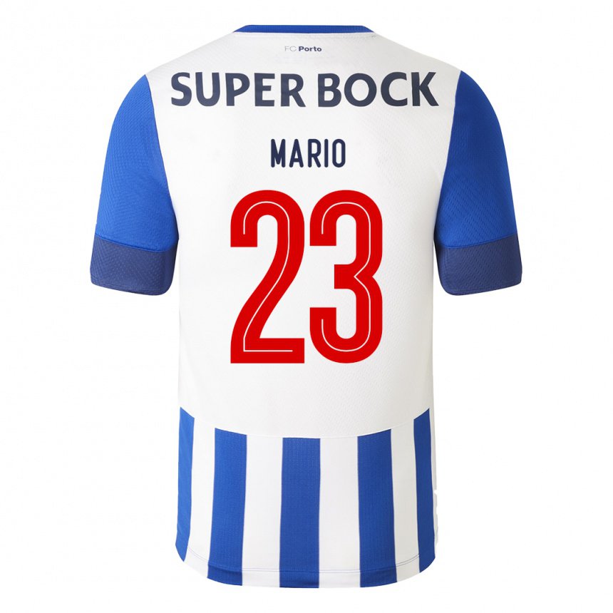 Hombre Camiseta Joao Mario #23 Azul Real 1ª Equipación 2022/23 La Camisa