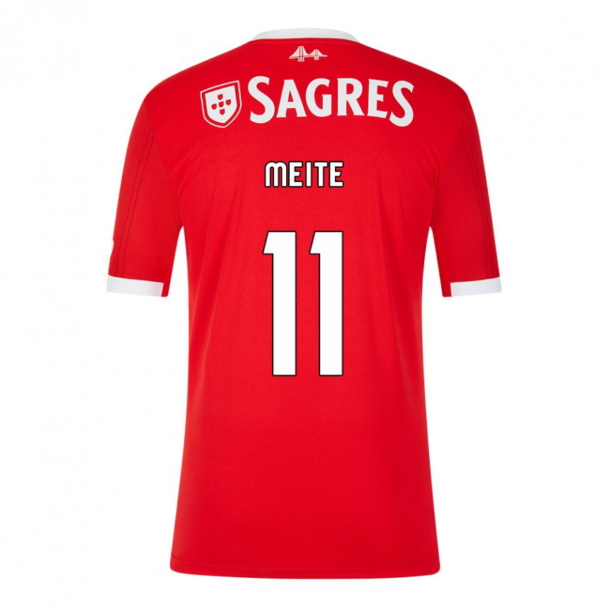 Hombre Camiseta Soualiho Meite #11 Rojo Neón 1ª Equipación 2022/23 La Camisa