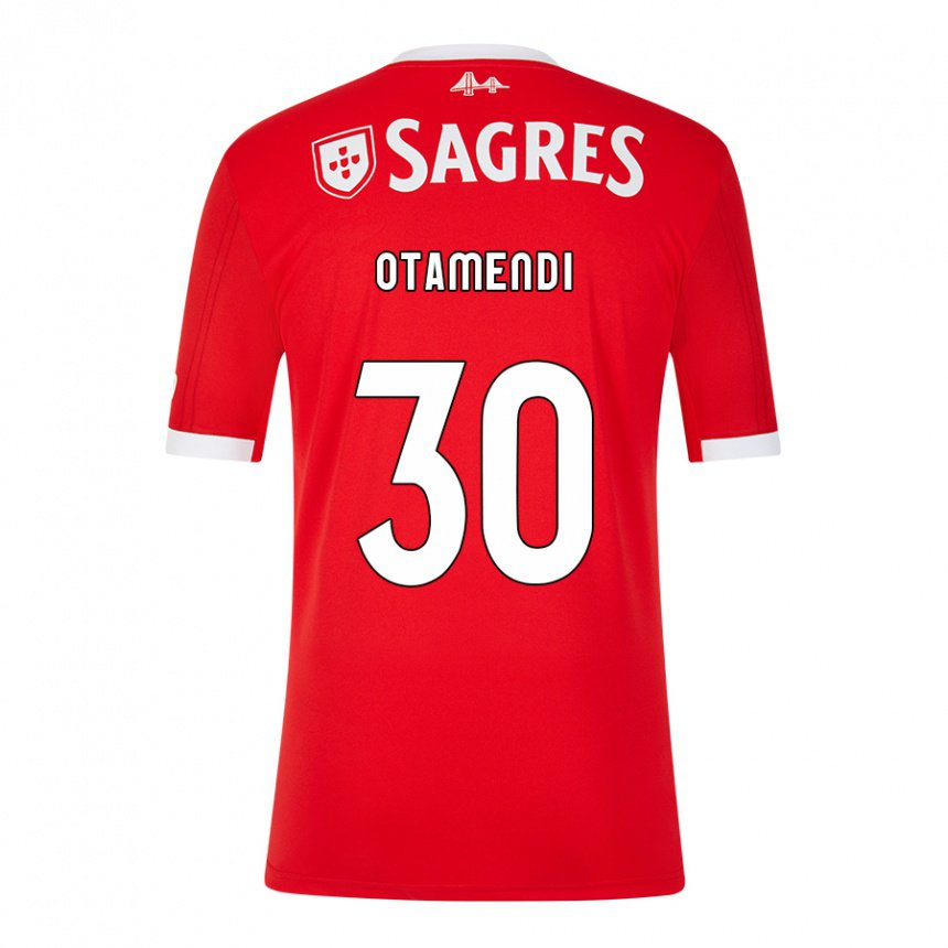 Hombre Camiseta Nicolas Otamendi #30 Rojo Neón 1ª Equipación 2022/23 La Camisa