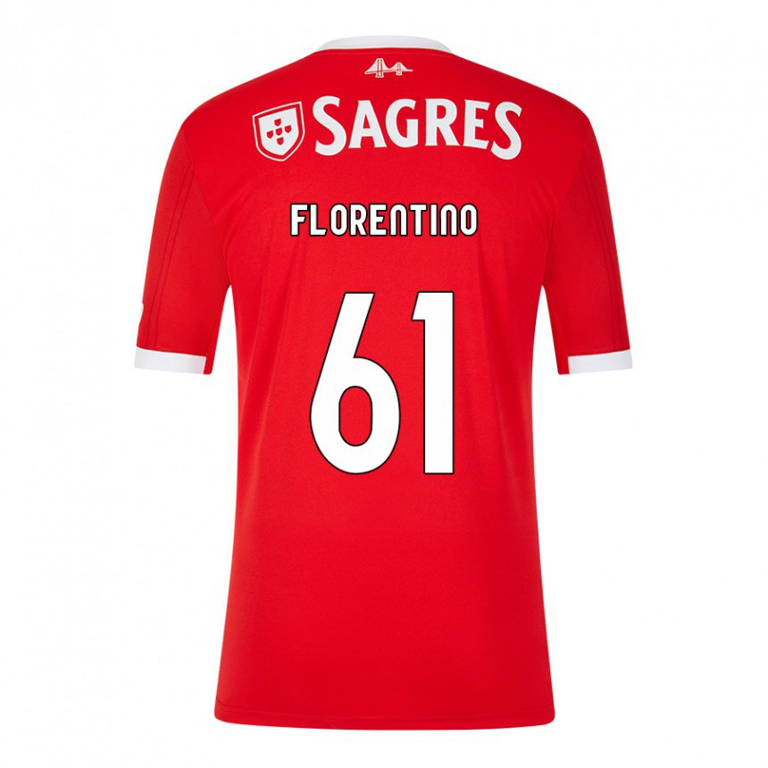 Hombre Camiseta Florentino #61 Rojo Neón 1ª Equipación 2022/23 La Camisa