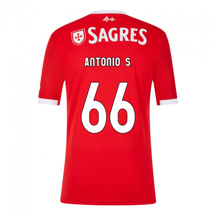 Hombre Camiseta Antonio Silva #66 Rojo Neón 1ª Equipación 2022/23 La Camisa