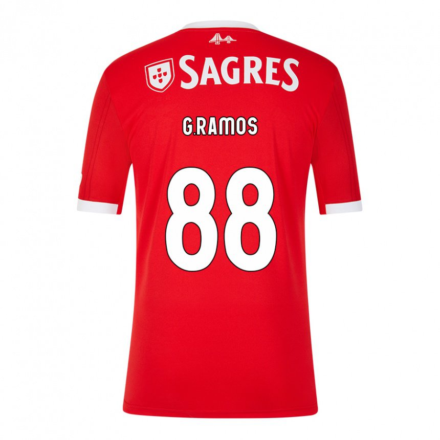 Hombre Camiseta Goncalo Ramos #88 Rojo Neón 1ª Equipación 2022/23 La Camisa