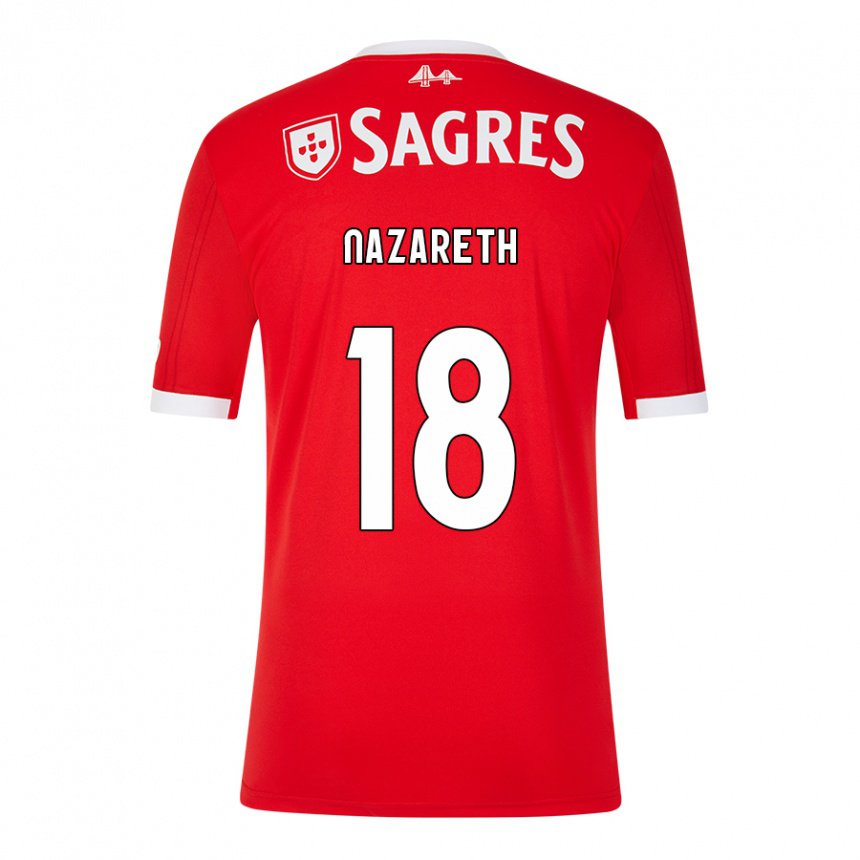 Hombre Camiseta Kika Nazareth #18 Rojo Neón 1ª Equipación 2022/23 La Camisa