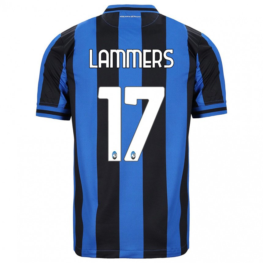 Hombre Camiseta Sam Lammers #17 Azul Negro 1ª Equipación 2022/23 La Camisa