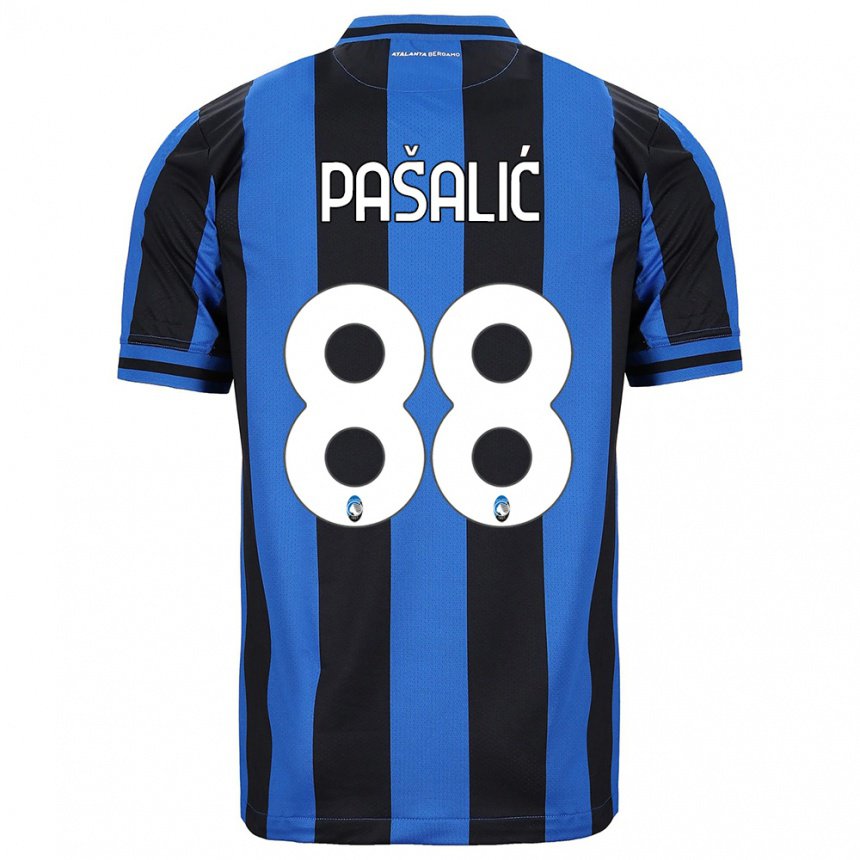 Hombre Camiseta Mario Pasalic #88 Azul Negro 1ª Equipación 2022/23 La Camisa