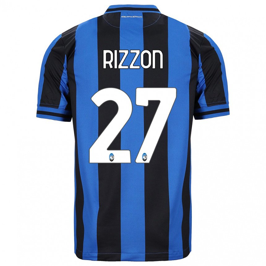 Hombre Camiseta Giulia Rizzon #27 Azul Negro 1ª Equipación 2022/23 La Camisa
