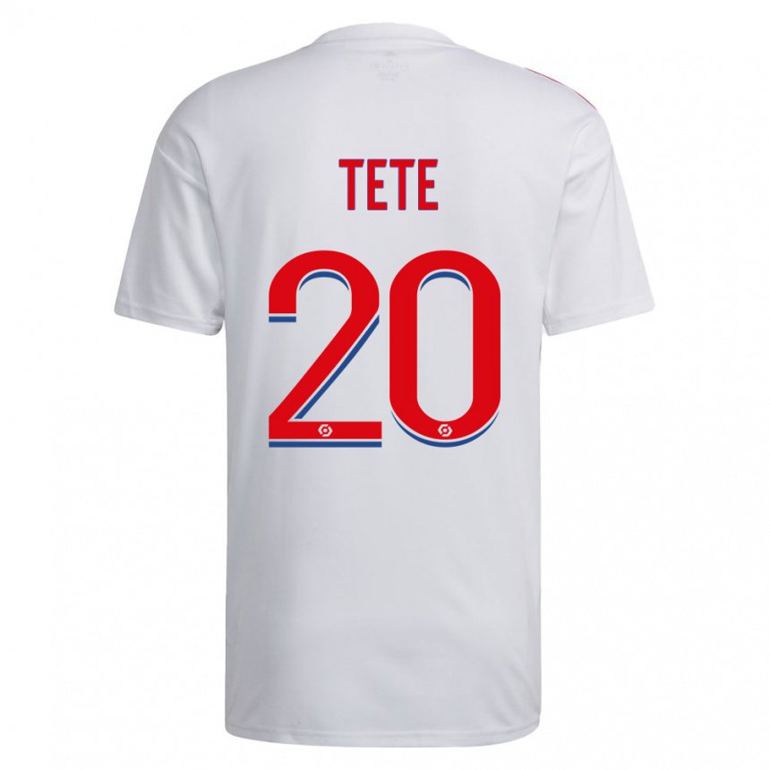 Hombre Camiseta Tete #20 Blanco Azul Rojo 1ª Equipación 2022/23 La Camisa