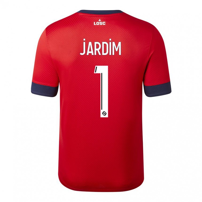 Hombre Camiseta Leo Jardim #1 Manzana De Caramelo Roja 1ª Equipación 2022/23 La Camisa