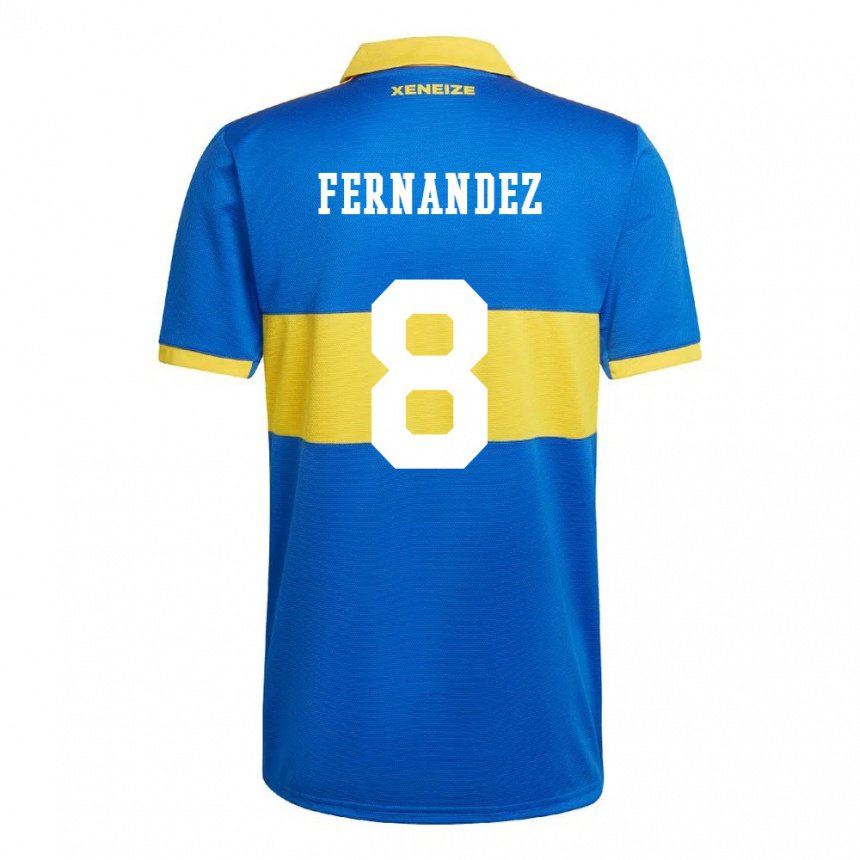 Hombre Camiseta Guillermo Fernandez #8 Amarillo Olímpico 1ª Equipación 2022/23 La Camisa