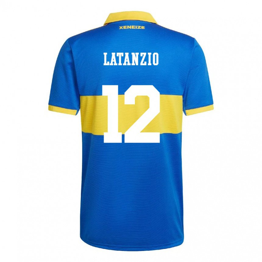 Hombre Camiseta Florencia Latanzio #12 Amarillo Olímpico 1ª Equipación 2022/23 La Camisa
