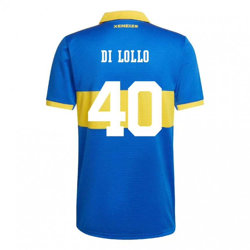 Hombre Camiseta Lautaro Di Lollo #40 Amarillo Olímpico 1ª Equipación 2022/23 La Camisa