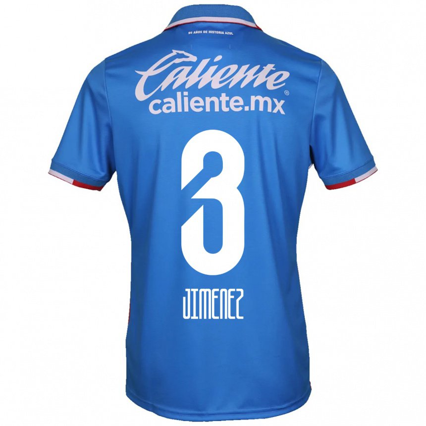 Hombre Camiseta Jaiber Jimenez #3 Azure Azul 1ª Equipación 2022/23 La Camisa