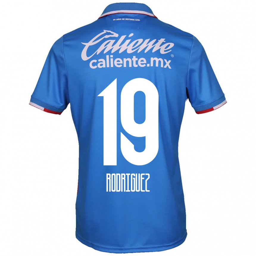 Hombre Camiseta Carlos Rodriguez #19 Azure Azul 1ª Equipación 2022/23 La Camisa