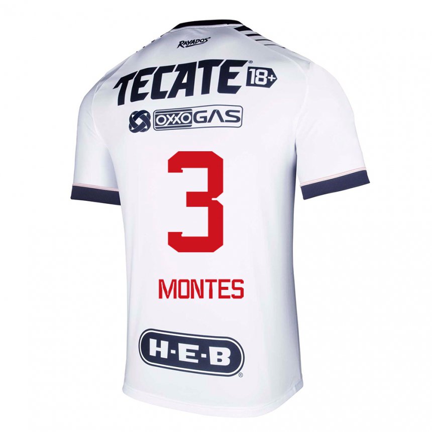 Hombre Camiseta Cesar Montes #3 Espacio En Blanco 1ª Equipación 2022/23 La Camisa