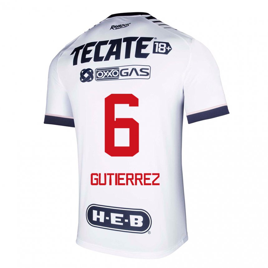 Hombre Camiseta Edson Gutierrez #6 Espacio En Blanco 1ª Equipación 2022/23 La Camisa