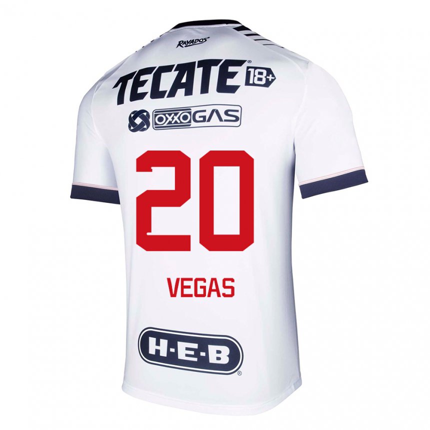 Hombre Camiseta Sebastian Vegas #20 Espacio En Blanco 1ª Equipación 2022/23 La Camisa