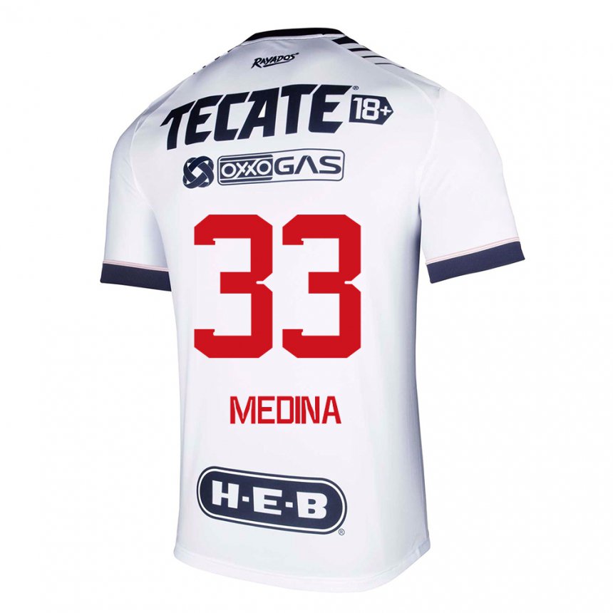 Hombre Camiseta Stefan Medina #33 Espacio En Blanco 1ª Equipación 2022/23 La Camisa