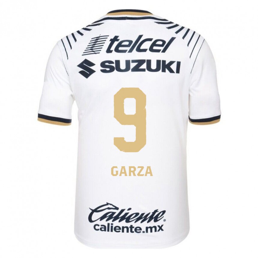 Hombre Camiseta Dinora Garza #9 Mezclilla Blanca 1ª Equipación 2022/23 La Camisa