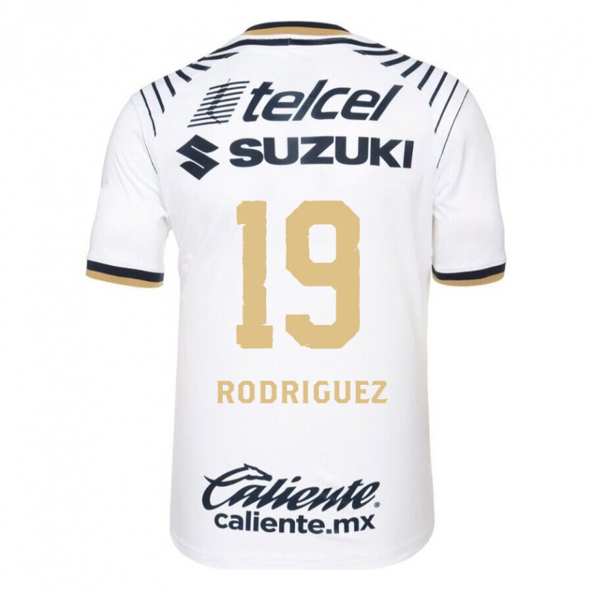 Hombre Camiseta Yaneisy Rodriguez #19 Mezclilla Blanca 1ª Equipación 2022/23 La Camisa