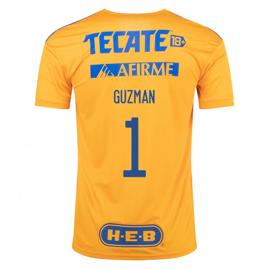 Hombre Camiseta Nahuel Guzman #1 Abejorro Amarillo 1ª Equipación 2022/23 La Camisa