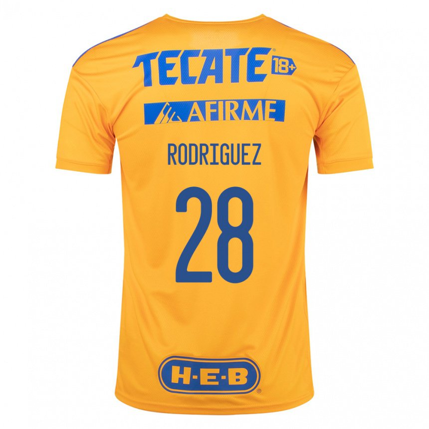 Hombre Camiseta Luis Rodriguez #28 Abejorro Amarillo 1ª Equipación 2022/23 La Camisa