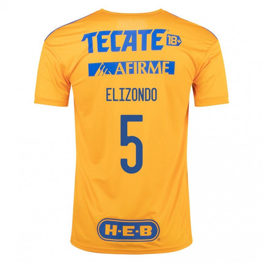 Hombre Camiseta Fernanda Elizondo #5 Abejorro Amarillo 1ª Equipación 2022/23 La Camisa