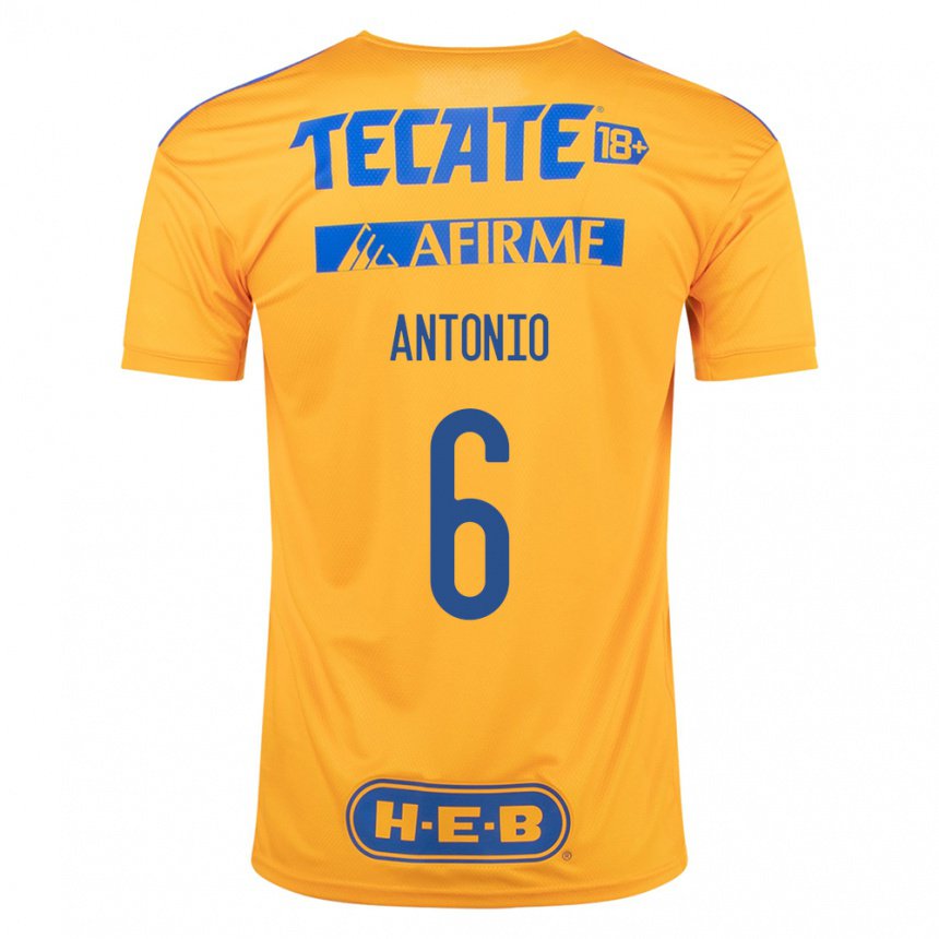 Hombre Camiseta Nancy Antonio #6 Abejorro Amarillo 1ª Equipación 2022/23 La Camisa