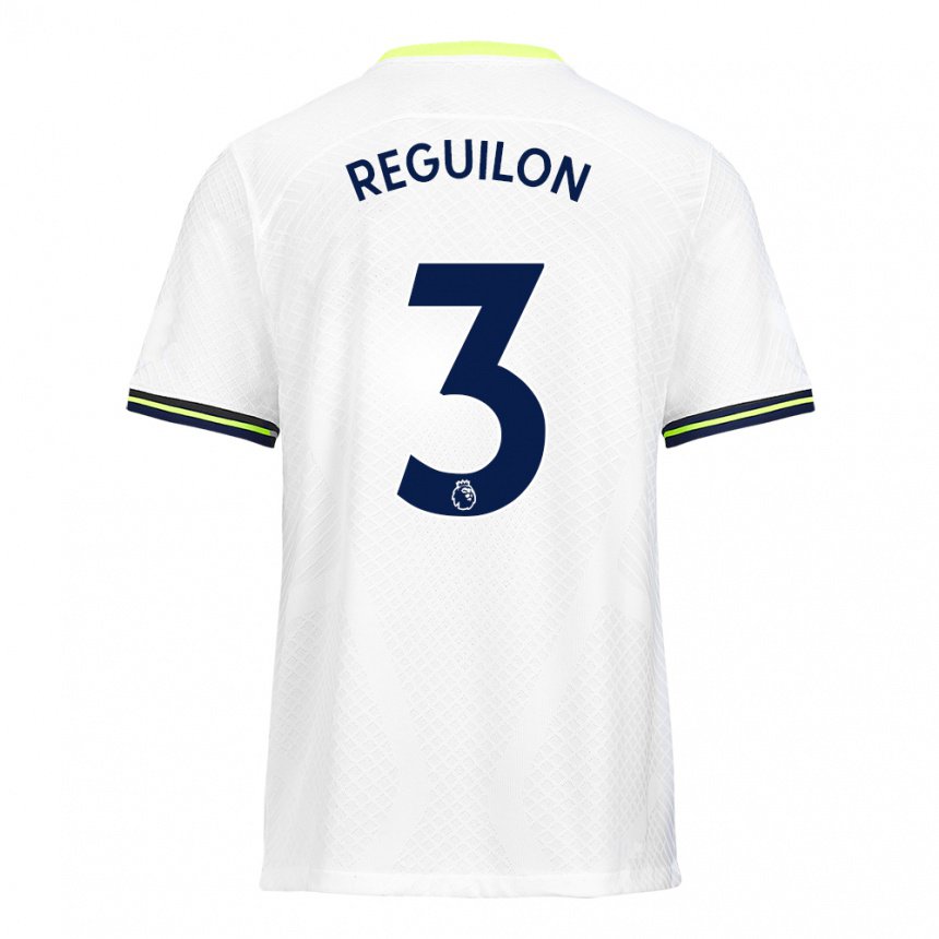 Hombre Camiseta Sergio Reguilon #3 Blanco Verde 1ª Equipación 2022/23 La Camisa