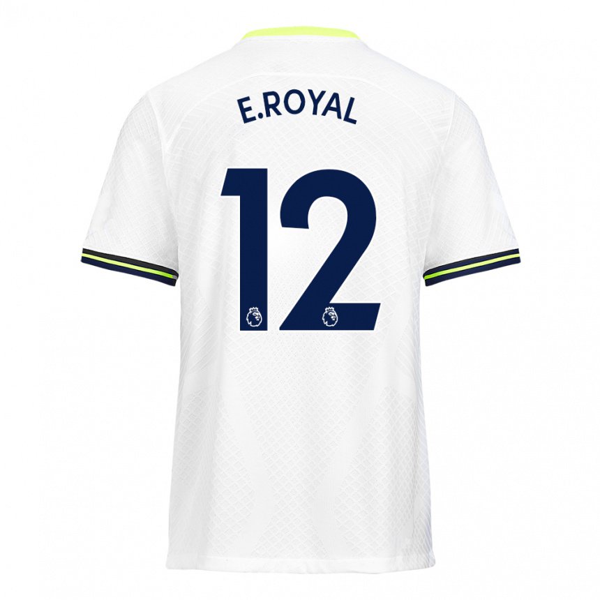Hombre Camiseta Emerson Royal #12 Blanco Verde 1ª Equipación 2022/23 La Camisa