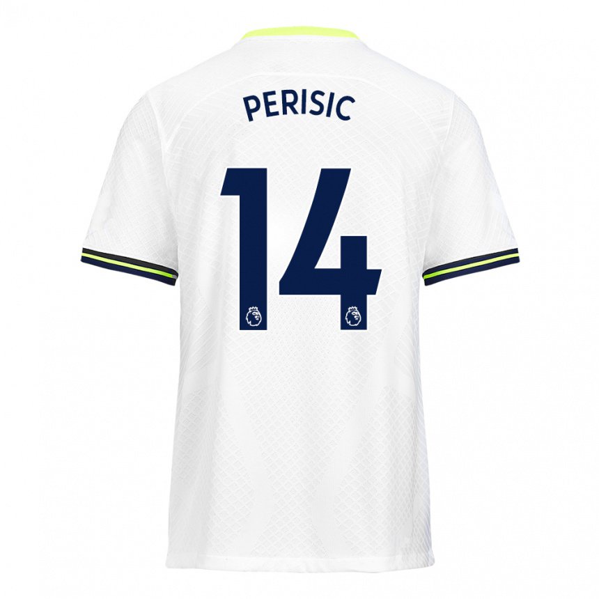 Hombre Camiseta Ivan Perisic #14 Blanco Verde 1ª Equipación 2022/23 La Camisa